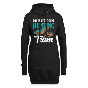 Équipe de cueilleurs de champignons Cueilleurs de champignons Cueilleurs de champignons Cueillette de champignons - Sweat-shirt à capuche long Femme - noir - Devant