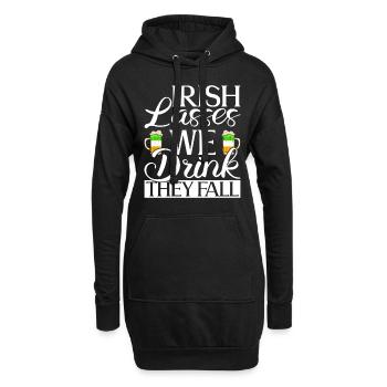 Irland Irisch Lustig Spruch St Patricks Day - Hoodie-Kleid - Schwarz - Vorne