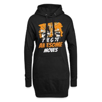 Ich Habe Fantastische Züge Schach Schachspieler - Hoodie-Kleid - Schwarz - Vorne