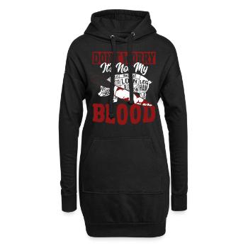 Don't Worry It's Not My Blood Butcher Chef Cook - Hoodie-Kleid - Schwarz - Vorne