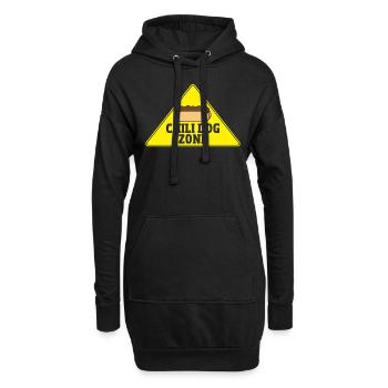Chili Dog Zone Chili Dog Foodie - Hoodie-Kleid - Schwarz - Vorne