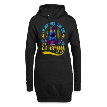 Praticiens de Reiki & Maître Reiki - Sweat-shirt à capuche long Femme - noir - Devant