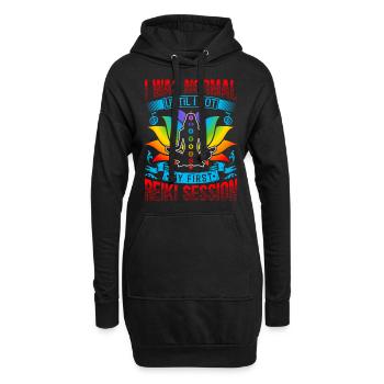 Reiki Praktizierende & Reiki Master - Hoodie-Kleid - Schwarz - Vorne
