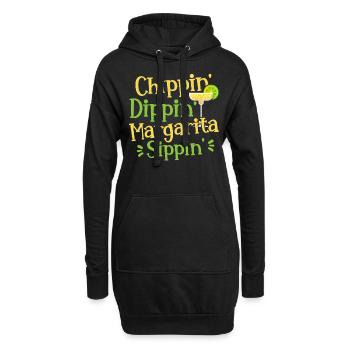 Chippin' Dippin' Margarita Sippin' Margarita Drink - Hoodie-Kleid - Schwarz - Vorne