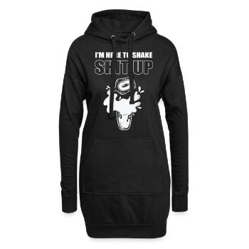 I'm Here To Shake Shit Up Barkeeper Mixologist - Hoodie-Kleid - Schwarz - Vorne