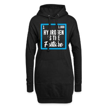 Wasserstoff Ist Die Zukunft Hydrogen Element - Hoodie-Kleid - Schwarz - Vorne