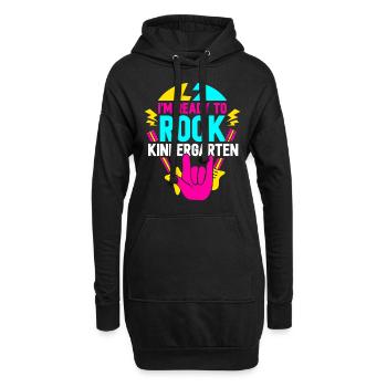 Je suis prêt à bercer les enfants de la maternelle - Sweat-shirt à capuche long Femme - noir - Devant