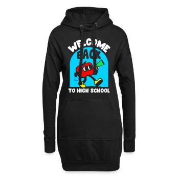 Welcome back to school Teachers Back to school - Hoodie Dress - black - Front