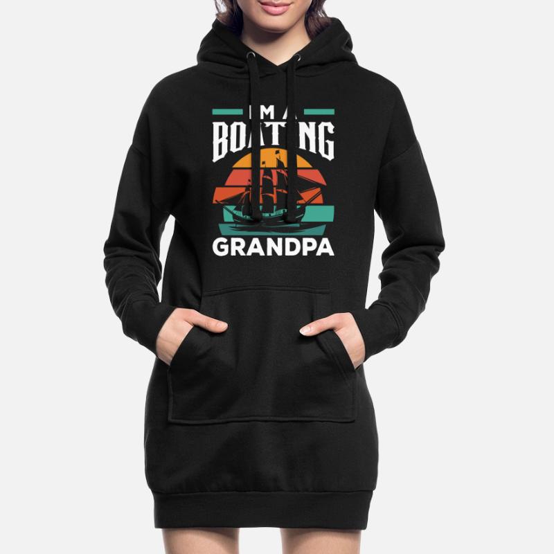 Ich Bin Ein Bootfahrender Opa Bootfahren Boot Hoodie-Kleid