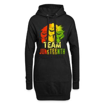 Équipe Juneteenth Black African American 1865 - Sweat-shirt à capuche long Femme - noir - Devant