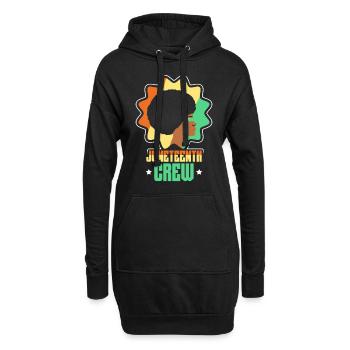 Juneteenth Team 1865 Black African American - Sweat-shirt à capuche long Femme - noir - Devant