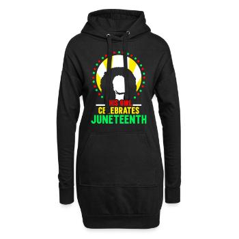 Cette fille célèbre le Juneteenth 1865 Black - Sweat-shirt à capuche long Femme - noir - Devant