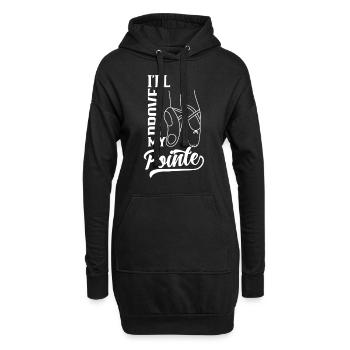 Je vais prouver mon passe-temps punchline - Sweat-shirt à capuche long Femme - noir - Devant