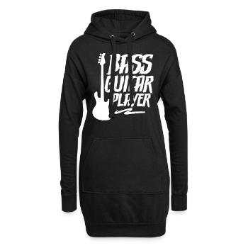 Guitariste basse Bassiste Musicien Basse Basse Guitare basse - Sweat-shirt à capuche long Femme - noir - Devant