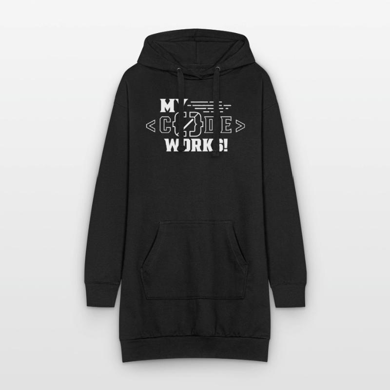 Mein Code Funktioniert Programmieren Coding Coder Hoodie-Kleid