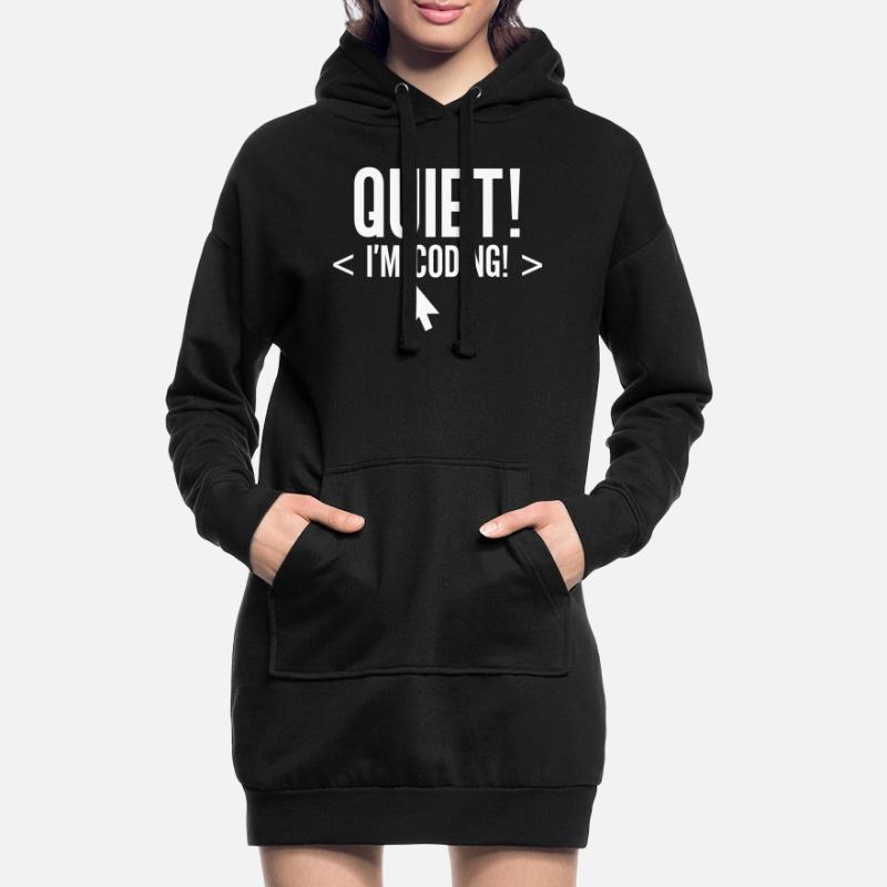Silently I Program Coding Programming Coder Hoodie Dress