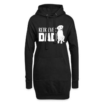 Retriever Papa Boy Type Chien Pet Retrievers - Sweat-shirt à capuche long Femme - noir - Devant