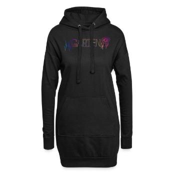 Garten Herzschlag Gartenarbeit Gärtner Gärtnerin - Hoodie-Kleid - Schwarz - Vorne
