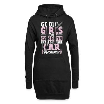 Good Girls Like Car Guys Great Ones Are Car - Hoodie-Kleid - Schwarz - Vorne