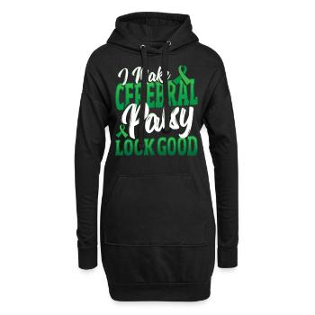 I Make Cerebral Palsy Look Good Cerebral Palsy - Hoodie-Kleid - Schwarz - Vorne