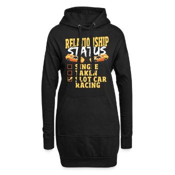 Statut de la relation Slot Car Racing Slotcar Racer - Sweat-shirt à capuche long Femme - noir - Devant