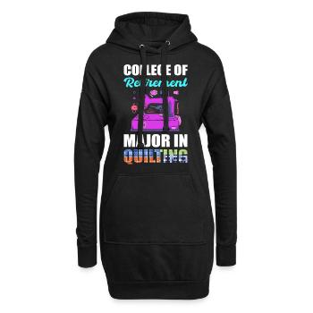 Quilting Quilting Couturière Machine Quilting Tissu - Sweat-shirt à capuche long Femme - noir - Devant