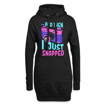 Photographe Photographe Amateur de photographie Photo - Sweat-shirt à capuche long Femme - noir - Devant