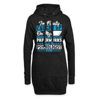 Psychologue École Psychologue Psychothérapeute - Sweat-shirt à capuche long Femme - noir - Devant
