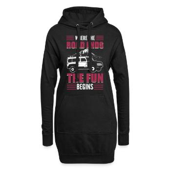 Tout-terrain hors route Course hors route hors route - Sweat-shirt à capuche long Femme - noir - Devant