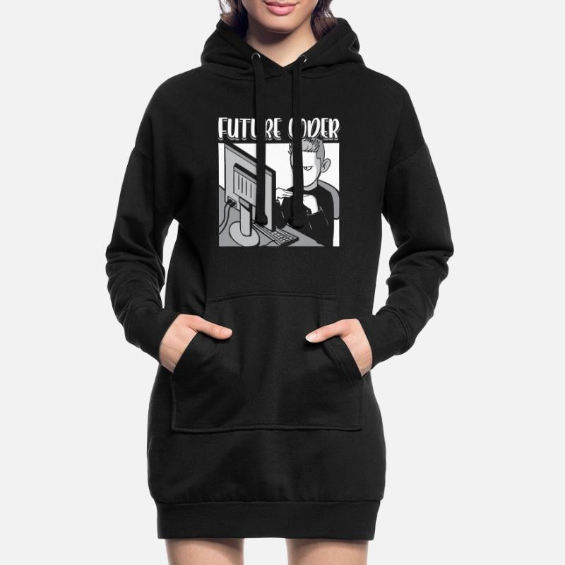 Zukünftiger Coder It Student Programmierer Coding Hoodie-Kleid