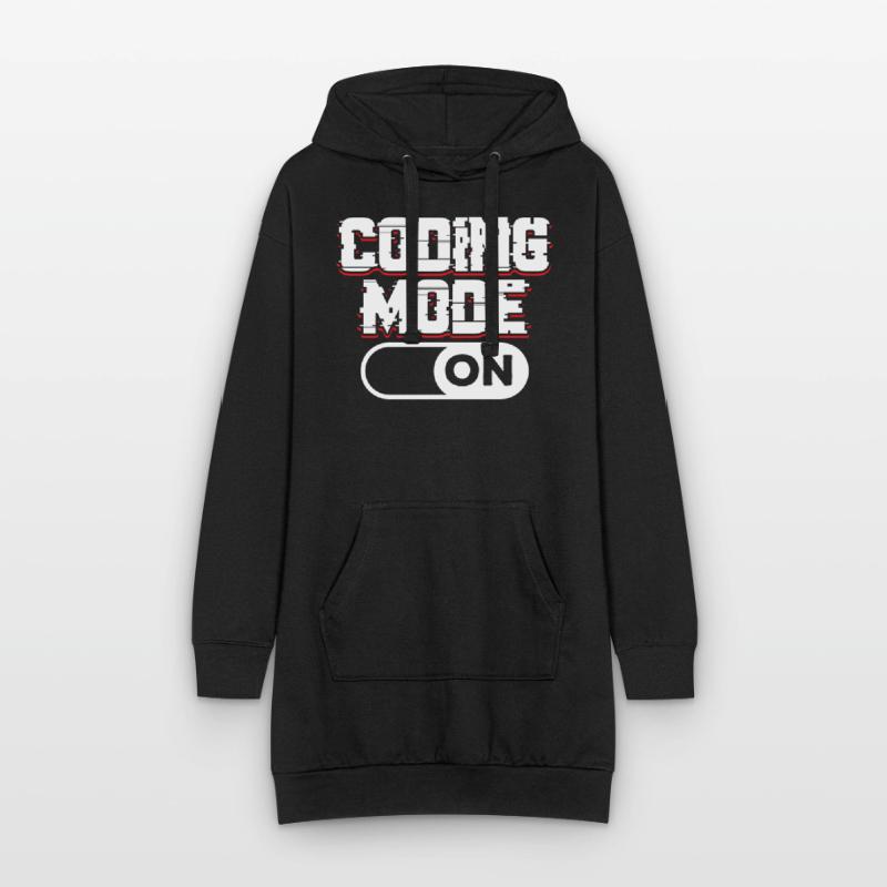 Programmiermodus Ein Coding Coder Programmierer Hoodie-Kleid