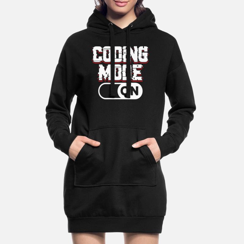 Programmiermodus Ein Coding Coder Programmierer Hoodie-Kleid