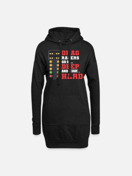 Drag Racers Drag Racing Drag Race Sport - Hoodie Dress - black