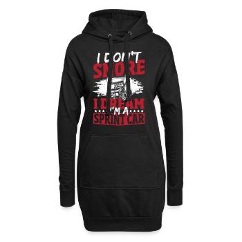 Sprint-Auto-Rennen Sprint Car Rennen Sprint Car - Hoodie-Kleid - Schwarz - Vorne