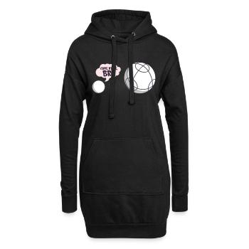 Viens à moi, frère - pétanque - Sweat-shirt à capuche long Femme - noir - Devant