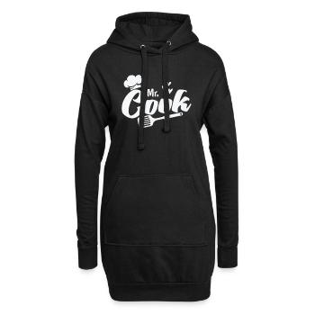 Mr. Cook mit Kochmütze und Pfannenwender Koch - Hoodie-Kleid - Schwarz - Vorne