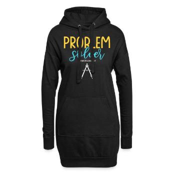 Problem Solver #mathteacher Math Teacher - Hoodie-Kleid - Schwarz - Vorne