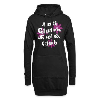 Sans gluten Sans gluten Sans gluten Céréales diététiques sans gluten - Sweat-shirt à capuche long Femme - noir - Devant