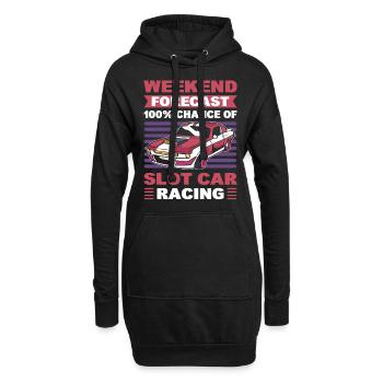 Slot Car Racing Slot Car Race Slot Car Racing - Sweat-shirt à capuche long Femme - noir - Devant