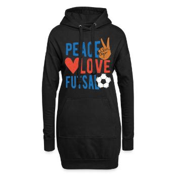 Futsal Football en salle Joueurs de futsal Sportifs - Sweat-shirt à capuche long Femme - noir - Devant