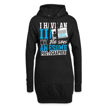 Fotograf Fotografieren Fotografie-Liebhaber Foto - Hoodie-Kleid - Schwarz - Vorne