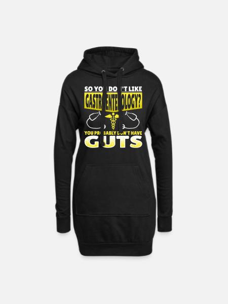 Gastroenterologie Gastroenterologe - Hoodie-Kleid - Schwarz