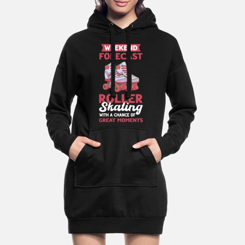 Roller Skating Roller Derby Roller Skating Roller Roller Sweat-shirt à capuche long Femme