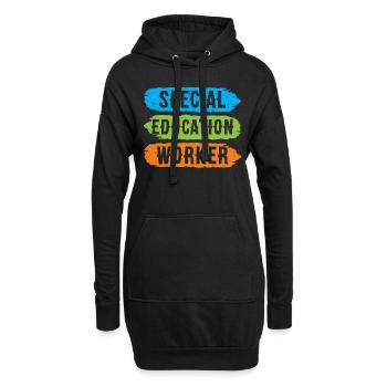 Travailleurs de l’éducation spécialisée Enseignants en éducation spécialisée - Sweat-shirt à capuche long Femme - noir - Devant