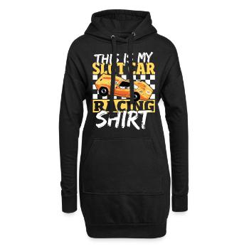 Slot Car Rennen Slot Car Race Slotcar Rennen - Hoodie-Kleid - Schwarz - Vorne