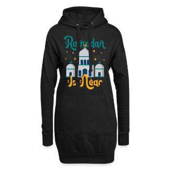 Ramadan Ramadan Mubarak islamisch Ramazan - Hoodie-Kleid - Schwarz - Vorne