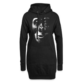 Funny Monkey T-Shirt - Sweat-shirt à capuche long Femme - noir - Devant