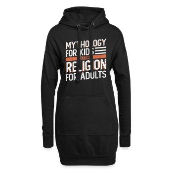 Atheist Atheismus Anti Kirche Anti Religion - Hoodie-Kleid - Schwarz - Vorne