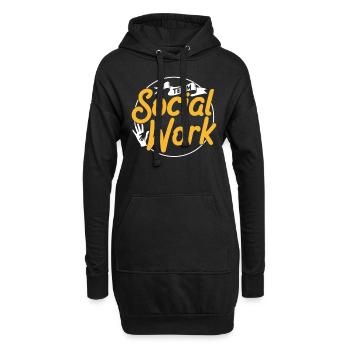 Team Sozialarbeit Sozialarbeiter Soziale Arbeit - Hoodie-Kleid - Schwarz - Vorne