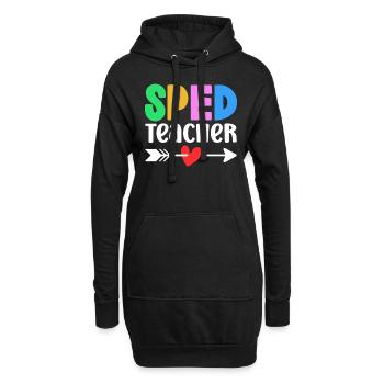 Lehrer Für Sonderpädagogik Sonderpädagoge Beruf - Hoodie-Kleid - Schwarz - Vorne